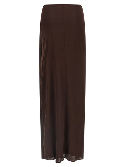 Elisabetta Franchi Shiny Viscose Skirt