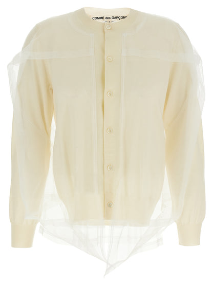 Comme Des Garcons Tulle Cardigan