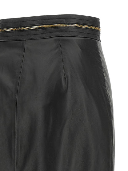 Elisabetta Franchi Leather Skirt