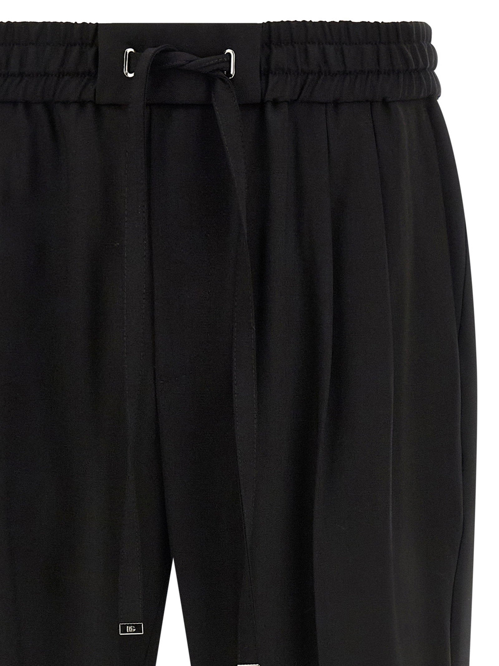 Dolce & Gabbana Wool Gabardine Joggers