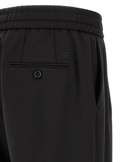 Dolce & Gabbana Wool Gabardine Joggers