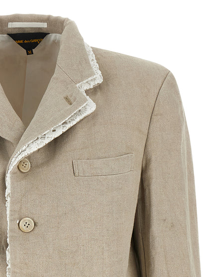 Comme Des Garcons Double Layer Lapel Blazer