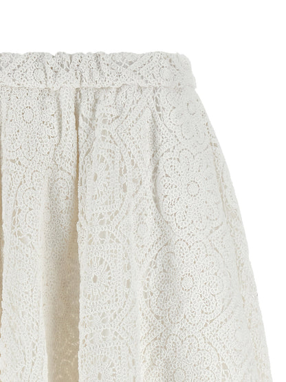Comme Des Garcons Macramé Skirt