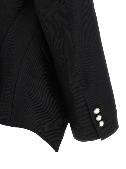 Comme Des Garcons Micro Ribbed Blazer