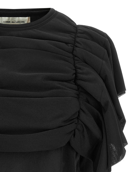 Comme Des Garcons Ruffle Top