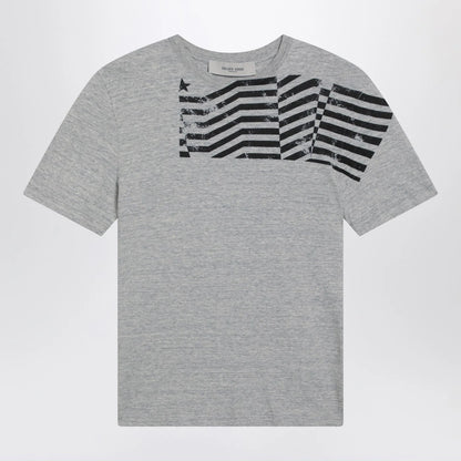 Golden Goose Grey T-shirt with logo print