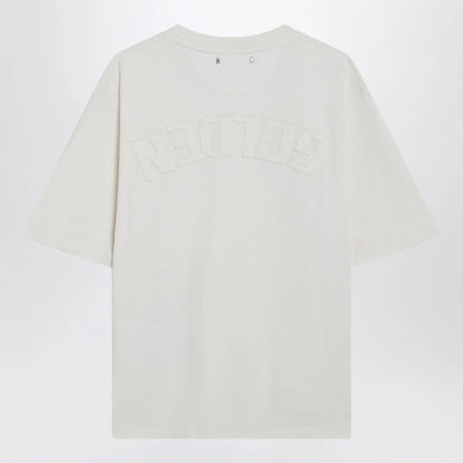 Golden Goose White T-shirt with reverse lettering logo on the back