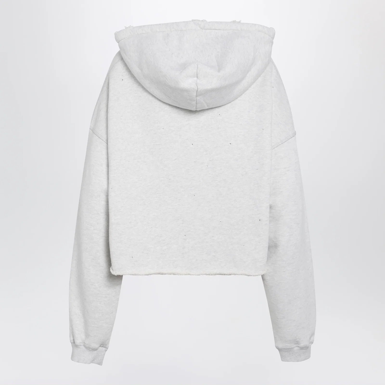 Golden Goose Star sweatshirt with crystal embroidery in grey cotton