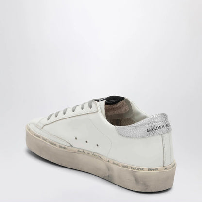 Golden Goose White/silver Hi-Star Sneakers