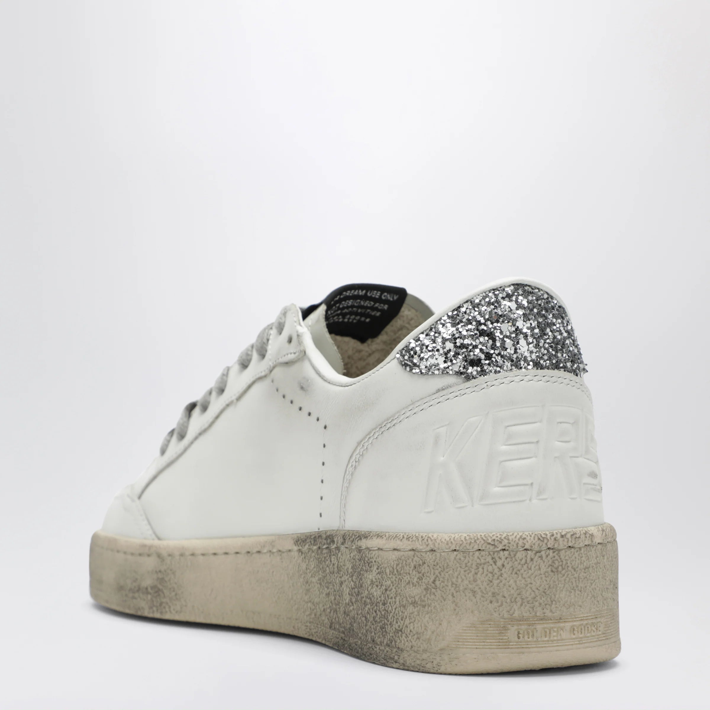 Golden Goose White/silver/platinum glitter Ball Star sneakers
