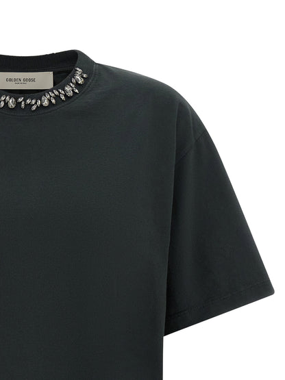Golden Goose Crystal Crew Neck T-shirt
