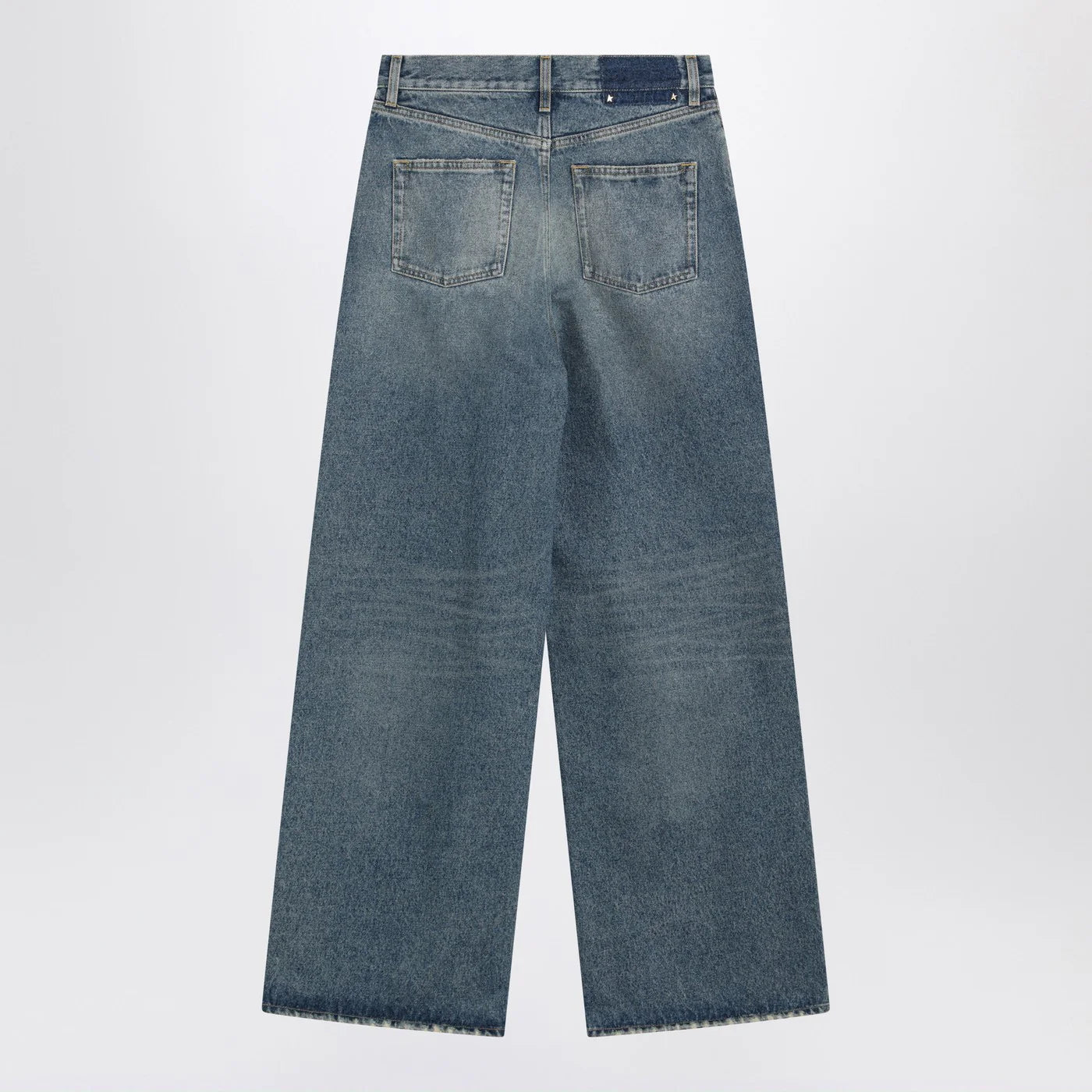 Golden Goose Blue washed wide-leg jeans