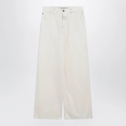 Golden Goose White wide-leg denim trousers