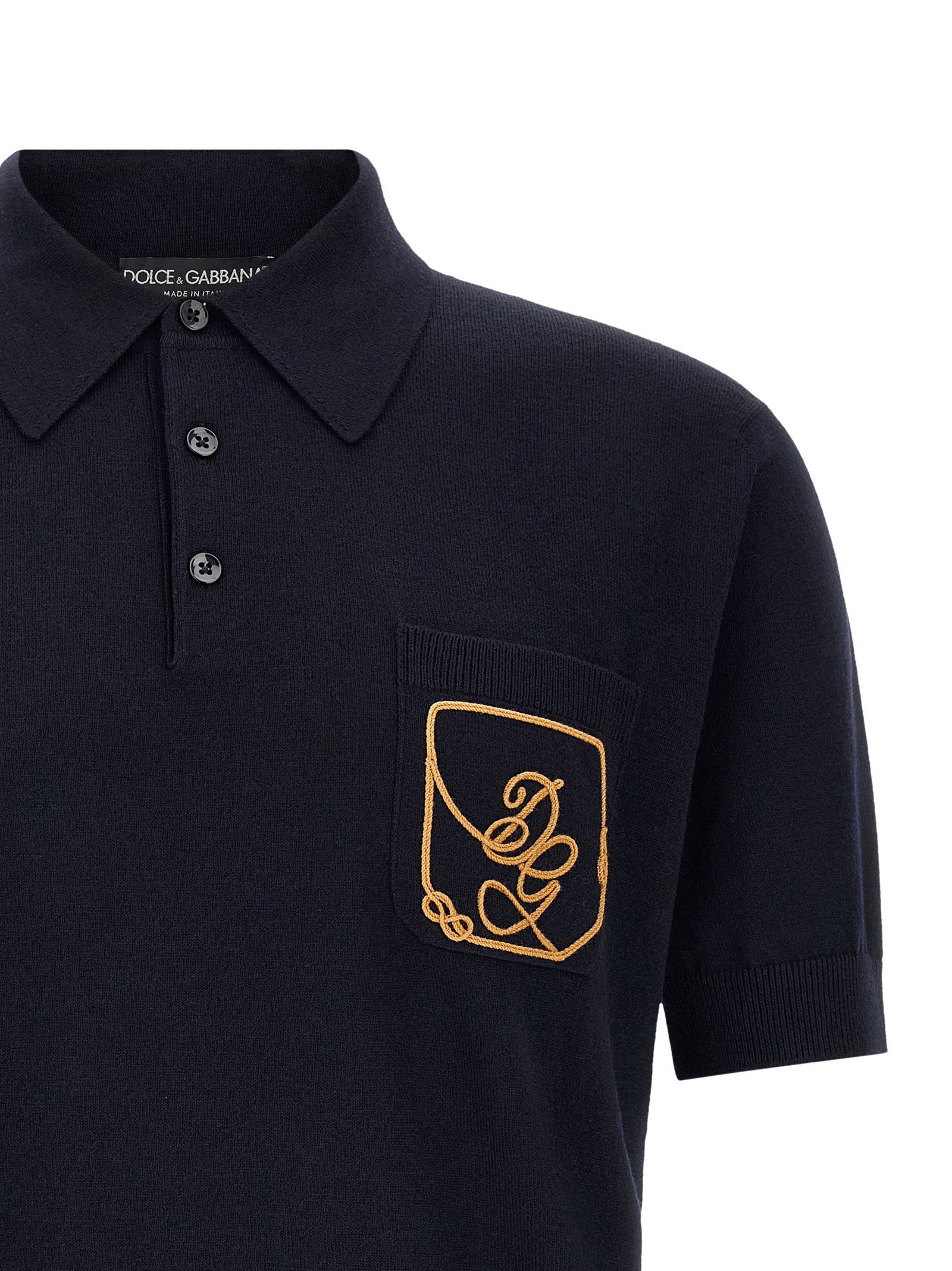 Dolce & Gabbana Logo Embroidery Polo Shirt