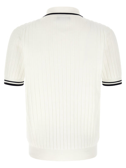 Dolce & Gabbana Flat Ribbed Polo Shirt