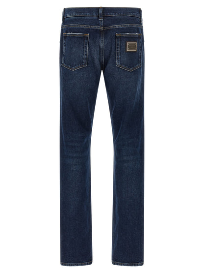 Dolce & Gabbana Logo Plaque Jeans