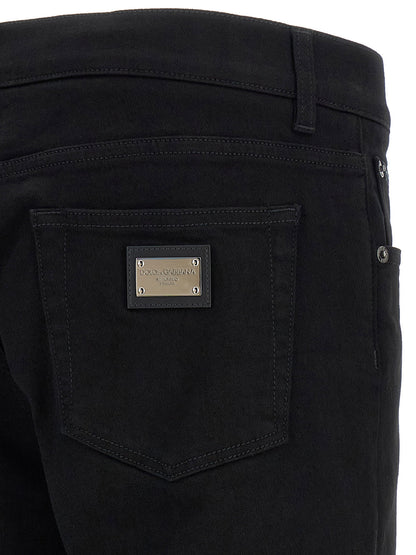 Dolce & Gabbana Logo Plaque Jeans