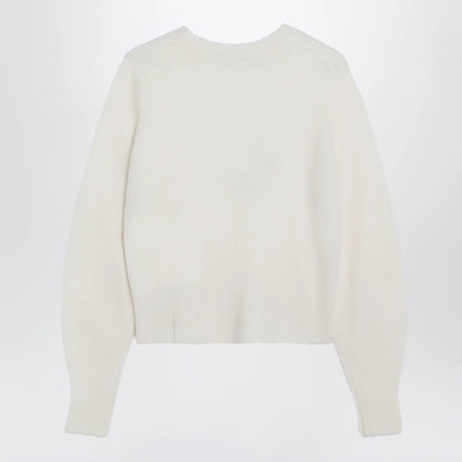 Max Mara Ivory sweater in stretch cashmere knit