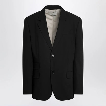 Ami Paris Black single-breasted wool jacket