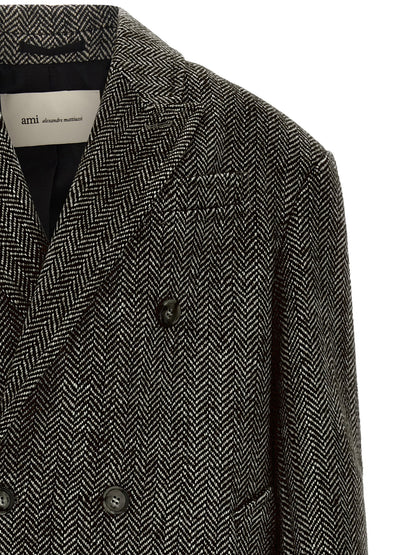 Ami Paris Double-breasted Coat