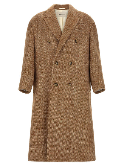 Ami Paris Herringbone Coat