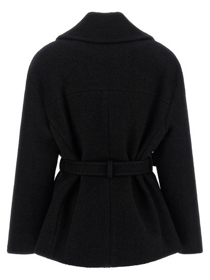 Balmain Anthem Belted Caban