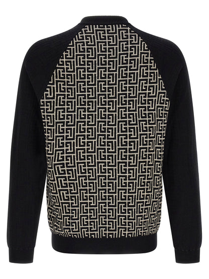 Balmain Pb Monogram Mesh