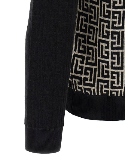 Balmain Pb Monogram Mesh