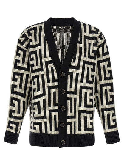 Balmain Monogram Macro Cardigan