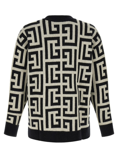 Balmain Monogram Macro Cardigan