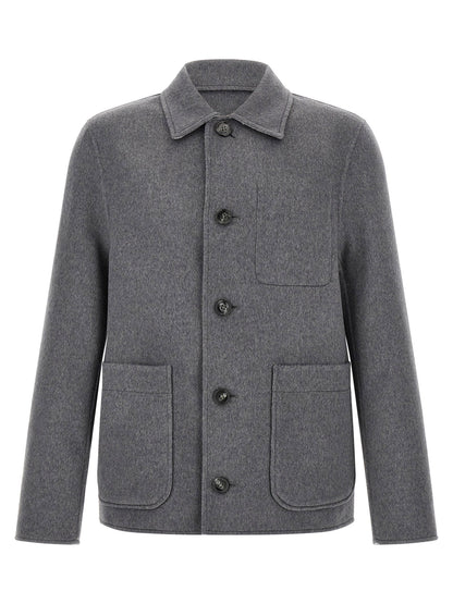 Ami Paris Grey Boule Jacket