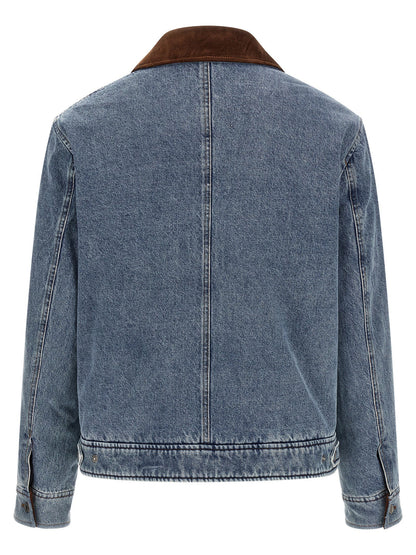Ami Paris Ami De Cœur Denim Jacket