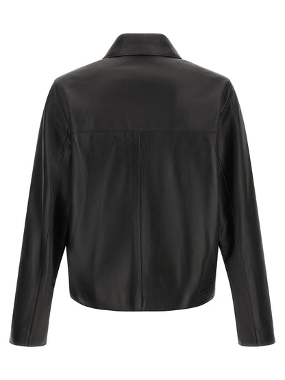 Ami Paris Leather Jacket