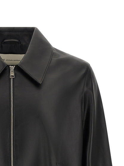 Ami Paris Leather Jacket