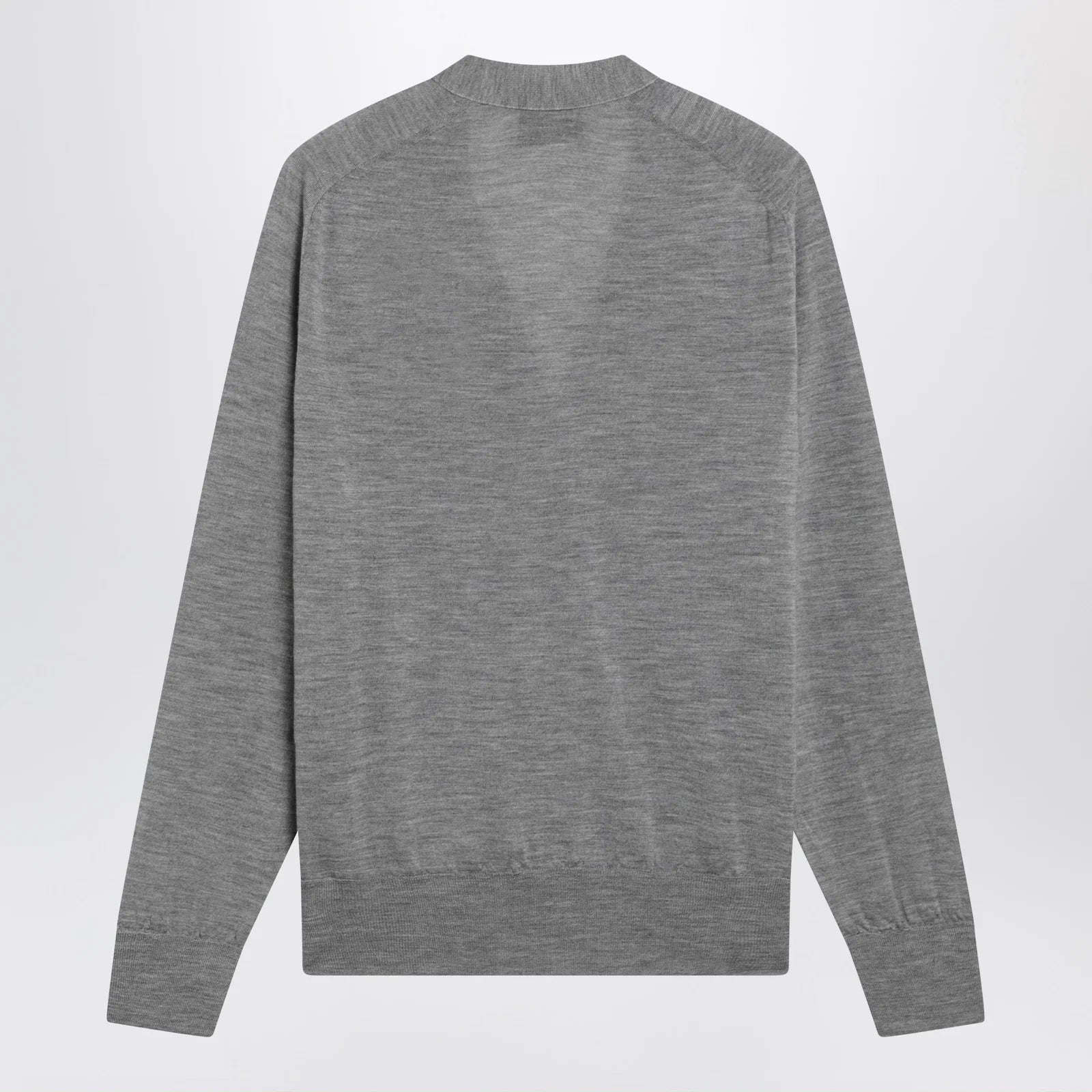 Ami Paris Grey Ami De Coeur cardigan in wool