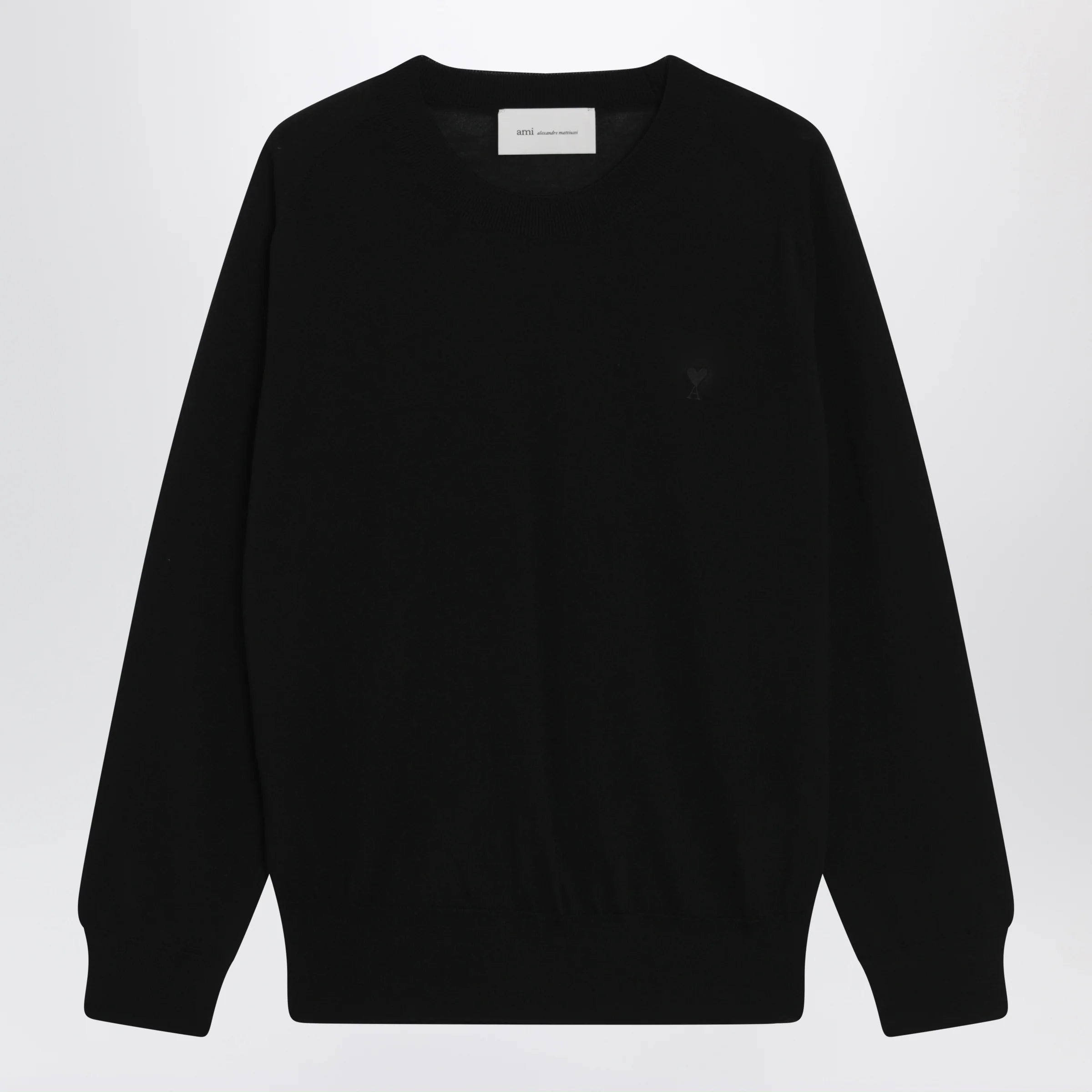 Black Ami de Coeur wool sweater by Ami Paris