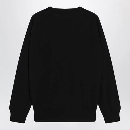 Black Ami de Coeur wool sweater by Ami Paris