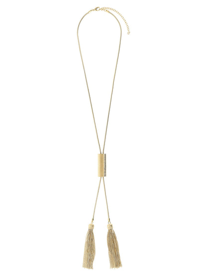Balmain Snake Necklace With Tassels