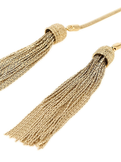 Balmain Snake Necklace With Tassels