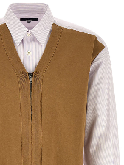 Comme Des Garҫons Homme Cardigan Insert Shirt