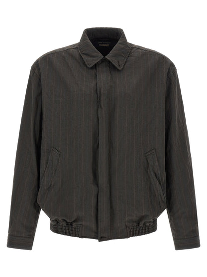 Comme Des Garҫons Homme Pinstriped Jacket
