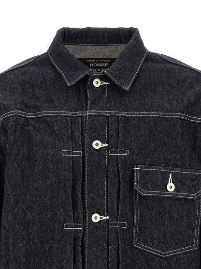 Comme Des Garҫons Homme Pleated Detail Jacket