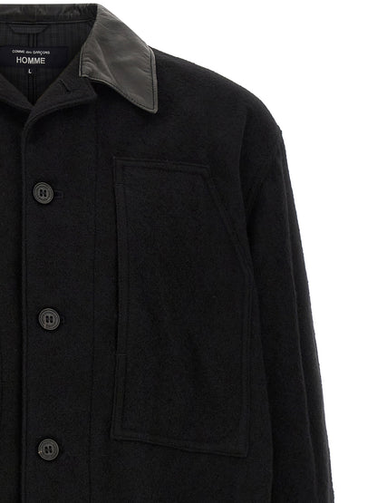 Comme Des Garҫons Homme Wool Cloth Jacket