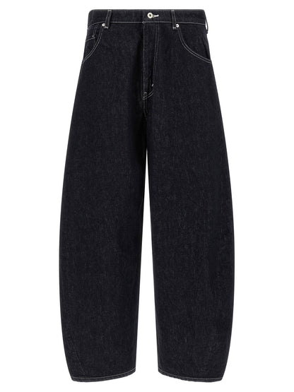 Comme Des Garҫons Homme Contrast Stitching Jeans