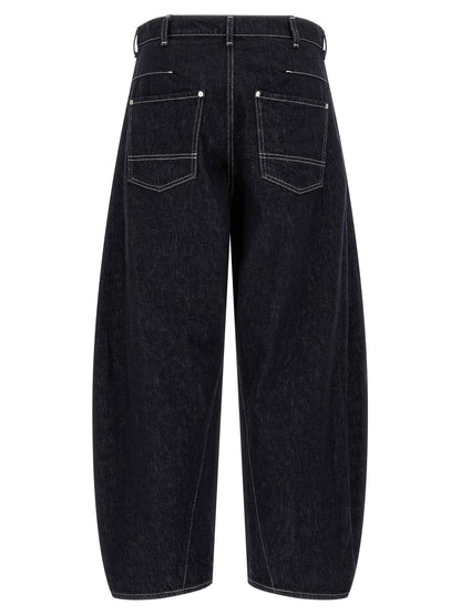 Comme Des Garҫons Homme Contrast Stitching Jeans