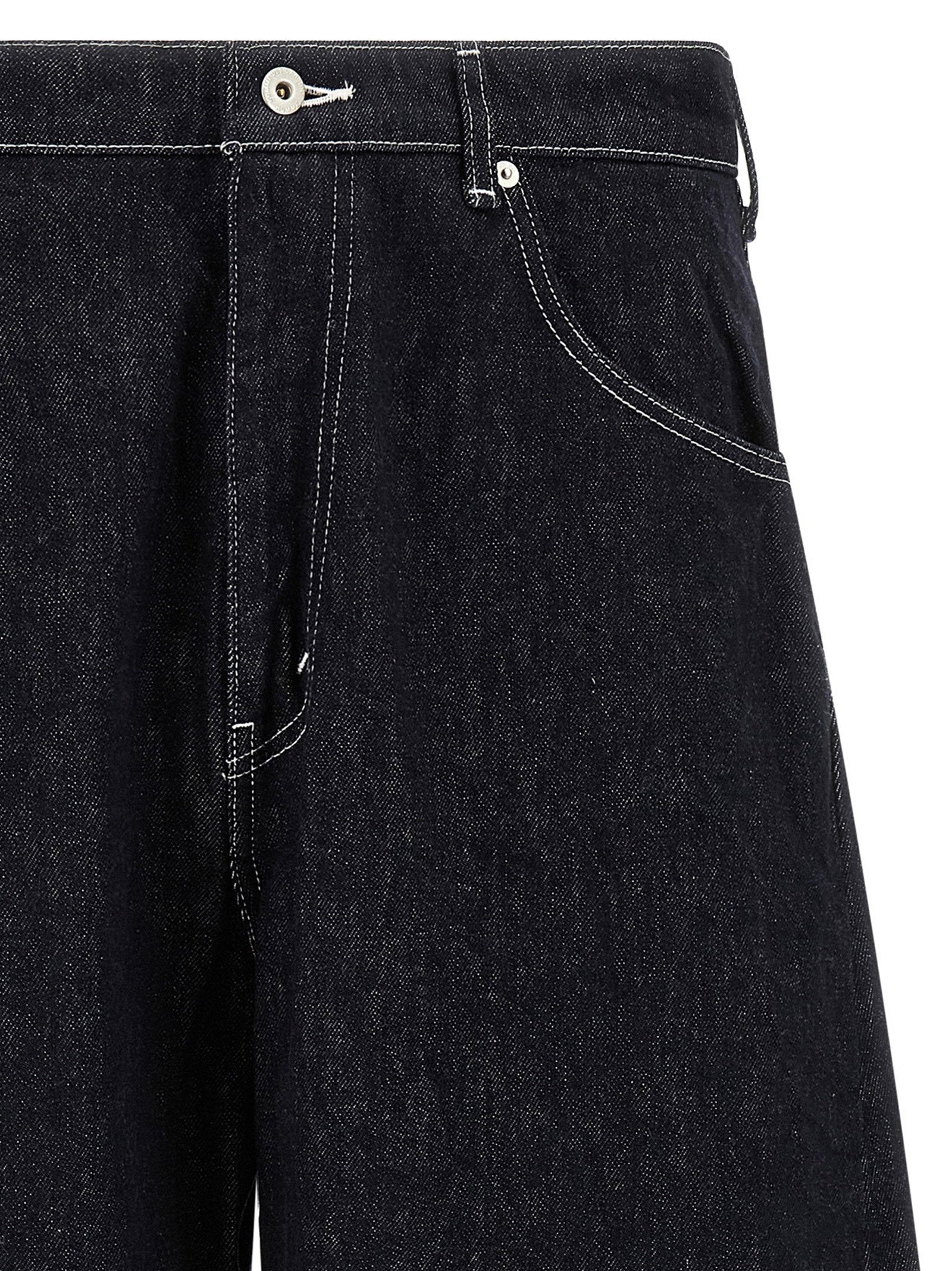 Comme Des Garҫons Homme Contrast Stitching Jeans