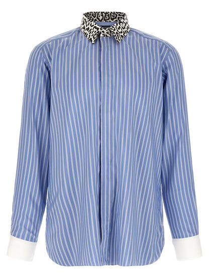 Tom Ford Animal Print Collar Shirt
