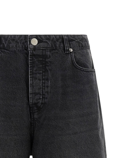 Ami Paris Denim Bermuda Shorts