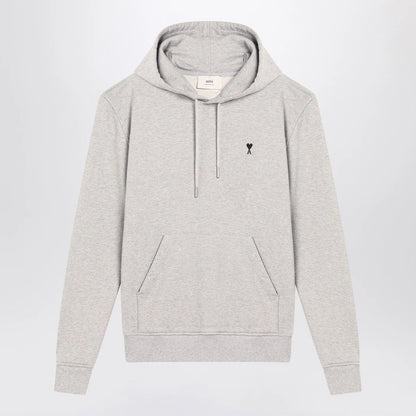 Ami Paris Grey Ami De Coeur hoodie