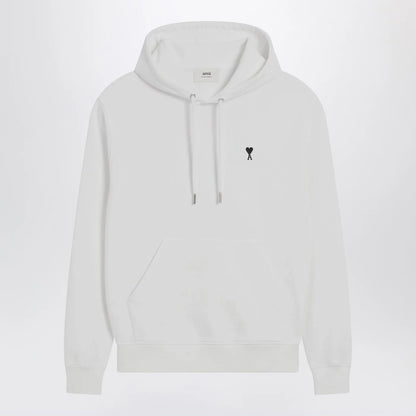 Ami Paris White Ami De Coeur hooded sweatshirt
